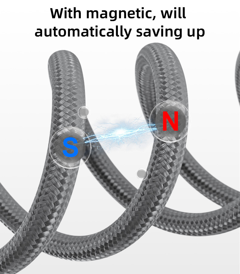 CA173 USB To TC 18W Magnetic Saving Data Cable Details