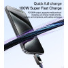 CA179 1.2 Meters Type-C To Type-C PD 100W Super Fast Charging Built-in Digital Display Data Cable