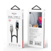CA179 1.2 Meters Type-C To Type-C PD 100W Super Fast Charging Built-in Digital Display Data Cable