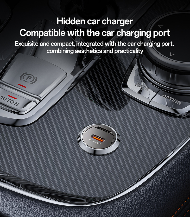 Yesido Y67 45W Fast Charging Mini Hidden Car Charger Details