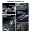 Y69 Aluminum Alloy Transparent Shell Pull Ring Design PD 30W Fast Charging Mini Hidden Car Charger