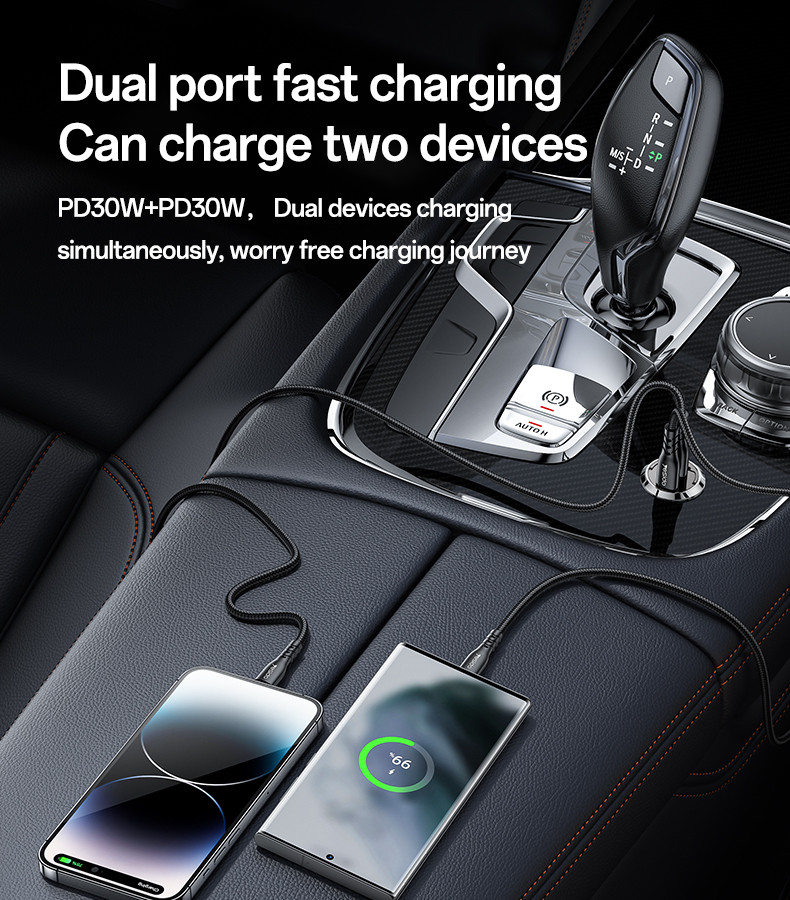 Yesido Y69 30W Fast Charging Mini Hidden Car Charger Details