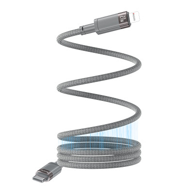 CA172L 1M Length TC To IP Built-in Intelligent Chip PD27W Fast Charging Magnetic Saving Data Cable