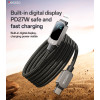 CA180 Zinc Alloy 1.2 Meters Length Type-C To IP PD27W Built-in Digital Display Data Cable