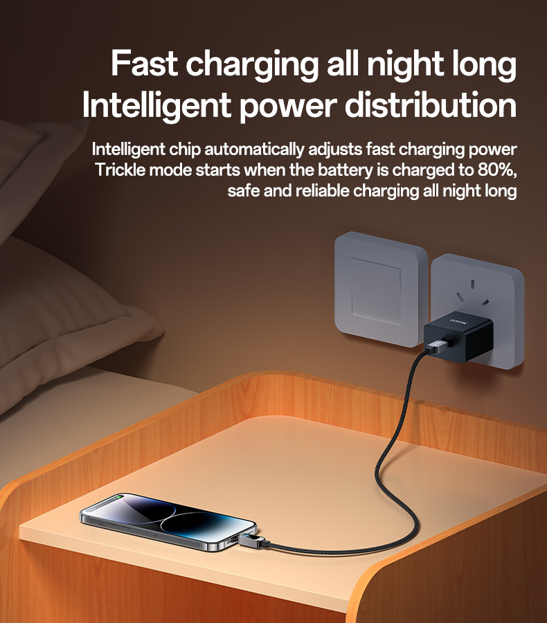 CA180 Type-C To IP 27W Fast Charging Data Cable Details