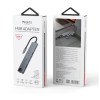 HB27 Aluminum Alloy PD100W Fast Charging Eight In One Type-C Interface Expansion Dock USB Hub