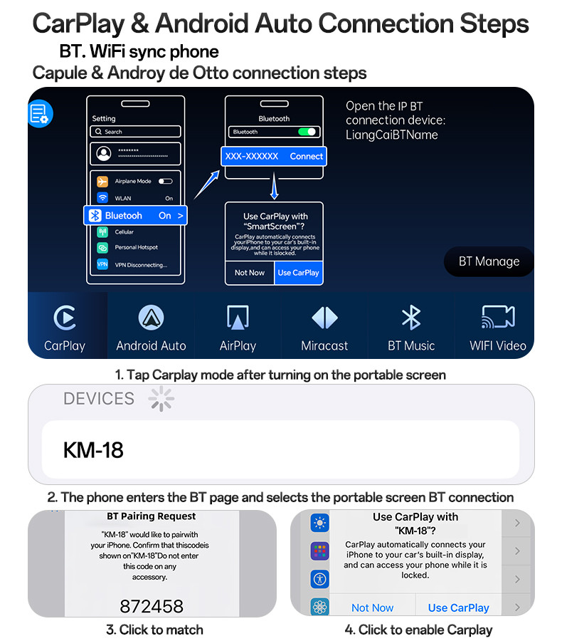 KM18 Car Audio And Video Navigation 9 Inch Carplay Details