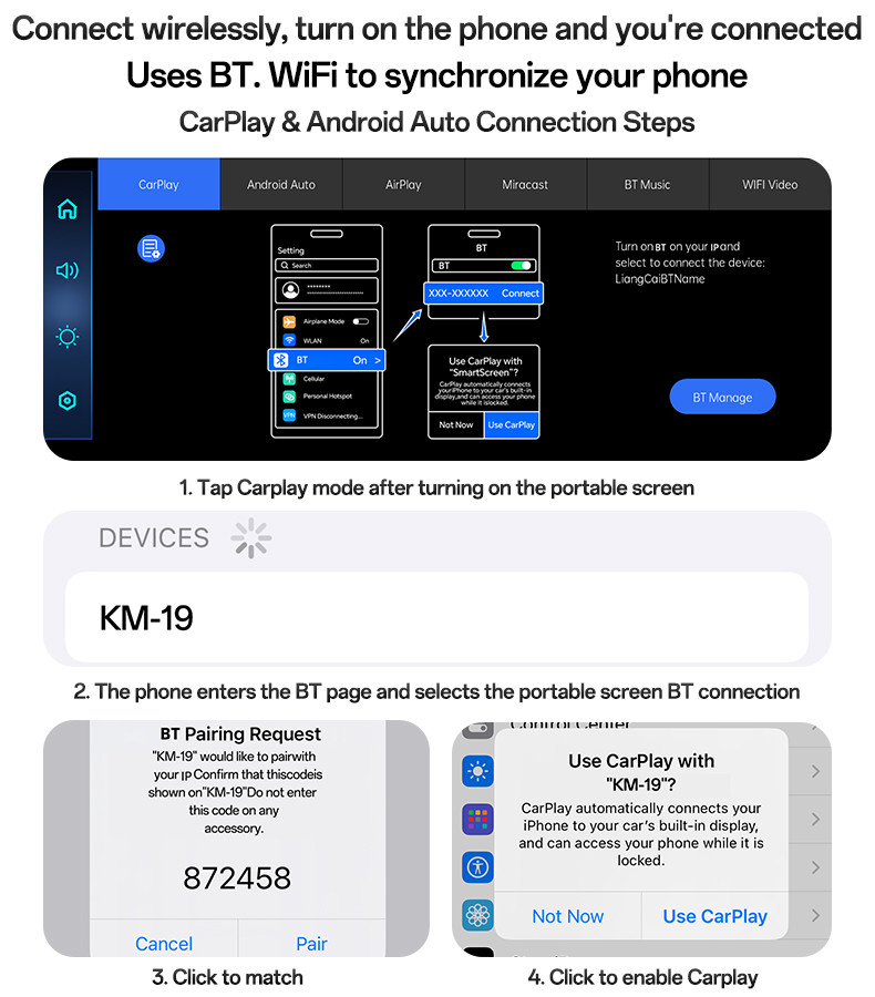 KM19 Car Audio And Video Navigation 10.26 Inch Carplay Details