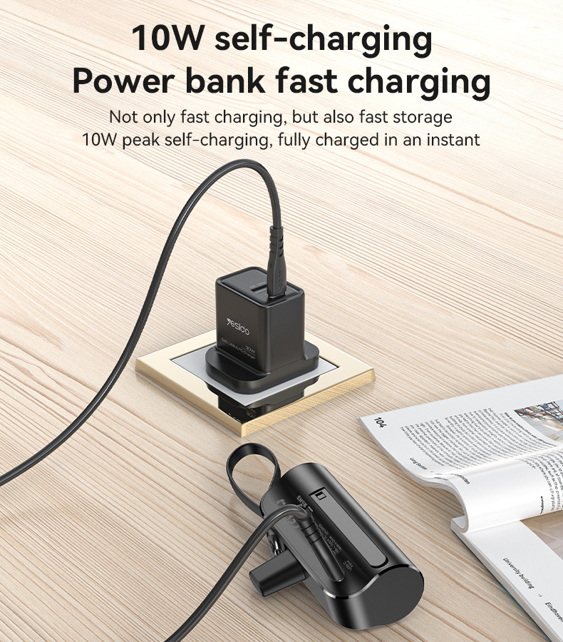 YESIDO YP68 5000mAh Ultra Mini Power Bank Details