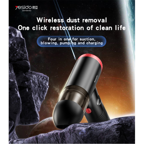VC06 Low Power Consumption Support Inhale And Blow Handheld Design Car Mount Vacuum Cleaner