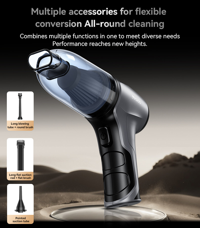 Yesido VC08 Blowing And Suction 2-in-1 Car Vacuum Cleaner Details