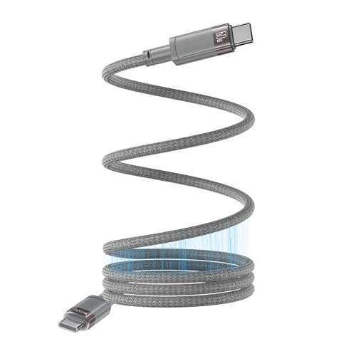 CA172C 1M Length TC To TC Built-in Intelligent Chip PD 60W Fast Charging Magnetic Saving Data Cable