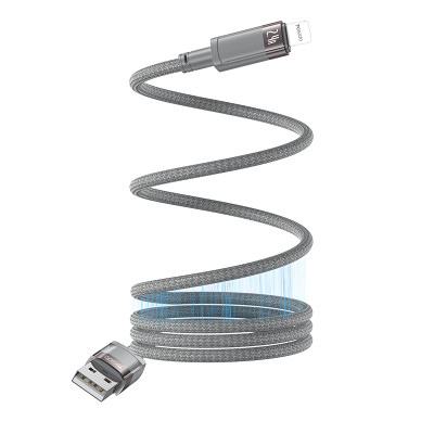 CA174 1 Meter 12W Fast Charging USB To IP With Max 480Mbps Data Transfer Magnetic Saving Data Cable