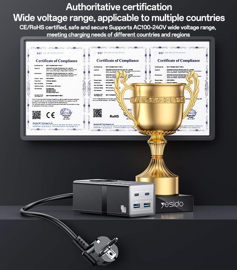 MC35 40W & 2500W EU GaN Fast Charging Charger Hub Details