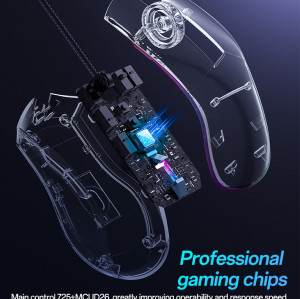 KB20 Max 7200DIP 110CM Length USB Wired Connection RGB Colorful Breathing Light Gaming Mouse