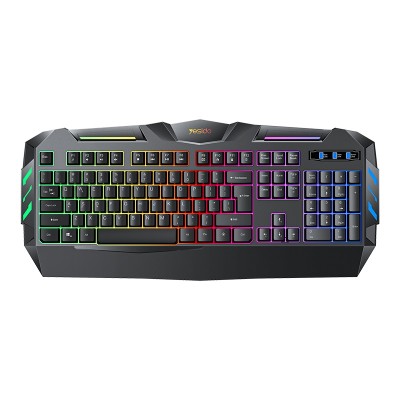 KB21 Mechanical feel keycaps Cool Backlight 104 Full-key Layout 1.5M Long Wired Gaming Keyboard