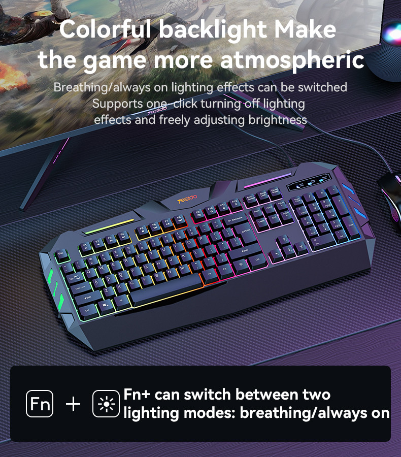 Yesido KB21 Professional Gaming Keyboard Details