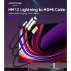 HM12 With USB Charging With 1080P High Clear Resolution Easily Using Lightning To HDMI Cable