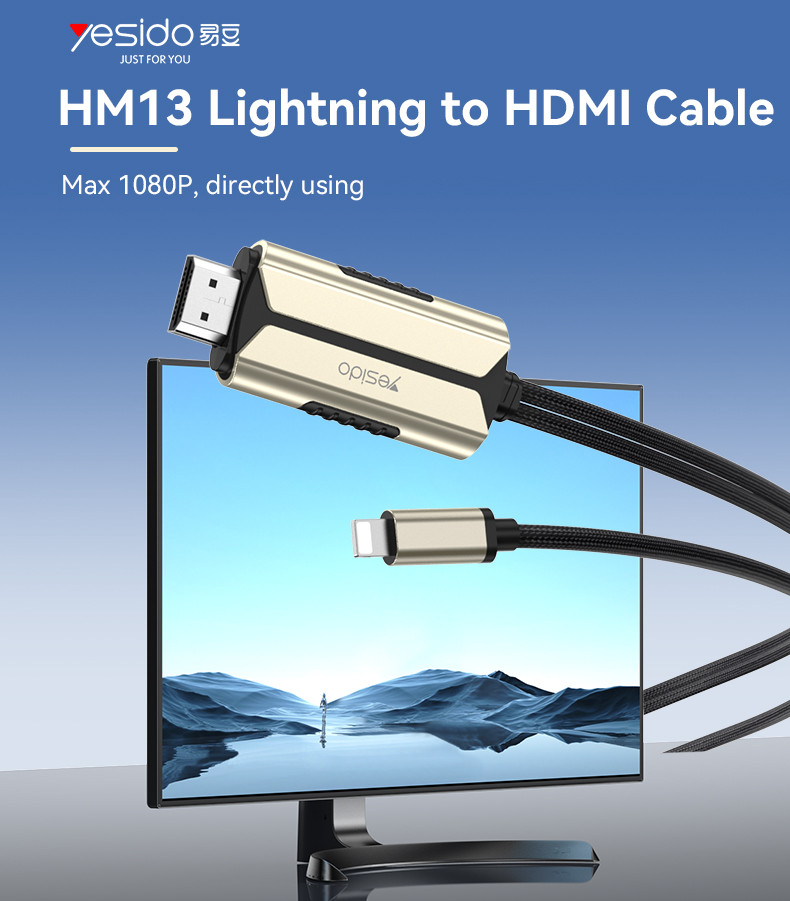 Yesido HM13 1080P Lightning to HDMI Cable