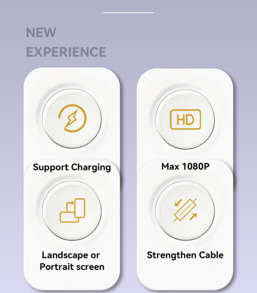 HM14 Max 1080P High Clear Resolution With USB Charging 3 in 1 For Lightning/Micro/ Type-C To HDMI