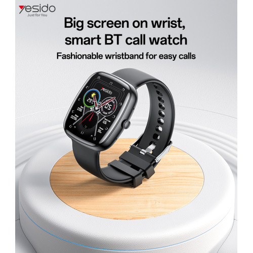 IO22 1.83 Inch Big Screen Real-time Message Notification Health Detection BT Smart Call Watch