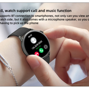 IO28 HD Calling Zinc Alloy Proof Body Health Detection Dual Strap Configuration BT Smart Call Watch