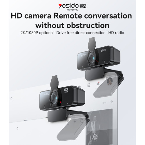 KM13 360 Rotation 1080P 2 Million Pixels Camera Built-in Microphone Autofocus 1.5M Line USB Camera