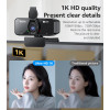 KM13 360 Rotation 1080P 2 Million Pixels Camera Built-in Microphone Autofocus 1.5M Line USB Camera