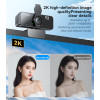 KM14 360 Ratation 2K 2 Million Pixels HD Camera Built-in Microphone Autofocus 1.5M Line USB Camera