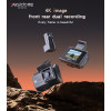 KM15 Yesido 4K Big Display Front Rear Dual Recording Vibration Triggers Recording  Driving Recorder