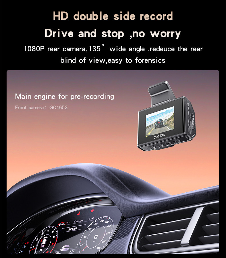 Yesido KM15 4K Driving Recorder Details