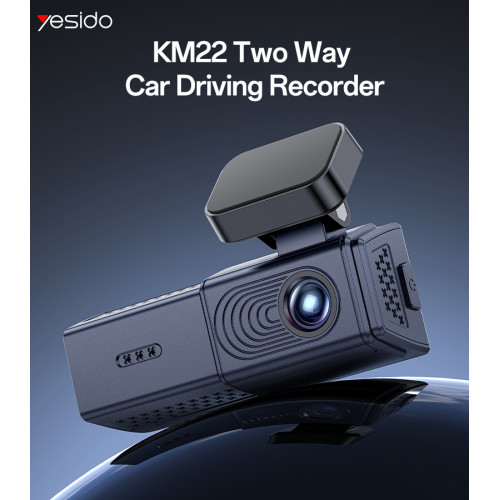 KM22 1920*1080P Big Display Resolution With 120 Degree Angle Range Two Way Car Driving Recorder