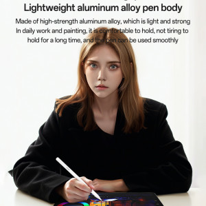 ST17 Aluminum Alloy Magnetic Adsorption Real-time Display Of Power Supply Stylus Pen For IP Tablet