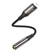 YAU45 Aluminum Alloy Strong SR Protection High Density Weaving IP to 3.5mm Audio Adapter