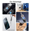 CA177 20CM 60W Type-C To Type-C OD4.0 Design With Premium Chips Zinc Alloy Portable Strip Data Cable