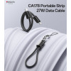 CA178 20CM 27W Type-C To IP OD4.0 Design With Premium Chips Zinc Alloy Portable Strip Data Cable
