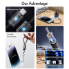 CA178 20CM 27W Type-C To IP OD4.0 Design With Premium Chips Zinc Alloy Portable Strip Data Cable