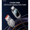 CA128C USB To TC 66W Fast Charging Zinc Alloy Suppport Tablet Charging LED Power Display Data Cable