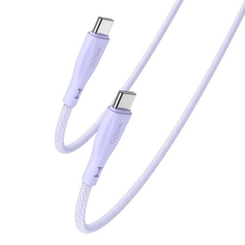 CA168 1.2M 60W Fast Charging Type-C To Type-C Tricolor Choose Freely Durable Silicone Data Cable