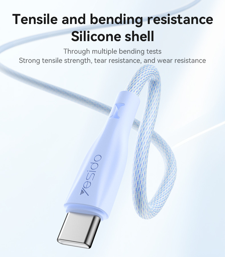 CA168 1.2M Type-C To Type-C 60W Fast Charging Data Cable Details