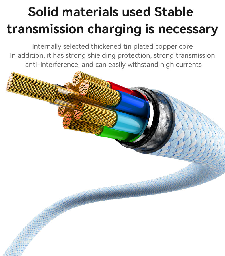 CA168 1.2M Type-C To Type-C 60W Fast Charging Data Cable Details