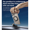 C218 360 Two-axis Rotation Strong Adhesion One-handed Access Rotate Magnetic Phone Holder