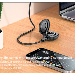 IO33 Precise Waterproof Support Handheld Control 24H Detection Health Monitoring Smart Ring