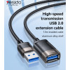 GS26 1.5M Braided Cable Aluminum Alloy High-speed Transmission USB 2.0 Extension Cable
