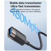 GS26 1.5M Braided Cable Aluminum Alloy High-speed Transmission USB 2.0 Extension Cable