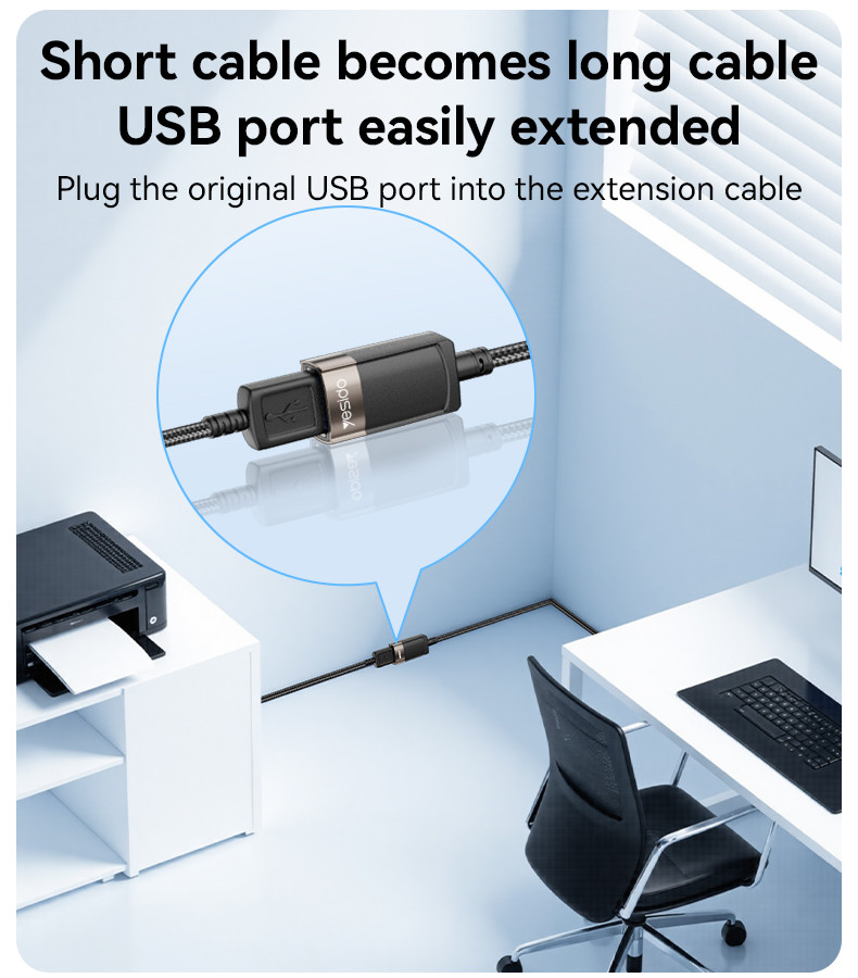 GS26 Male USB to Female USB USB Cable Extender Details