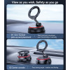 C219 360 Rotation And Folding Zinc Alloy Center Console Magsafing Suction Cup Car Phone Holder