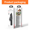 SF24 360 Adjustable BT5.2 Aluminum Alloy 2 in 1 Magnetic Double Clamp Selfie Stick Tripod