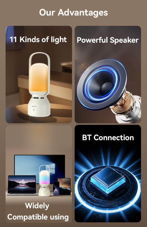 YSW26 BT Connection 11 Kinds Of Light With 2400mAh Big Battery Outdoor LED Light Wireless Speaker