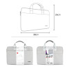 WB38 16 inch Large Capacity Water-resistant Surface Lightweight Design Minimalist Laptop Tote Bag